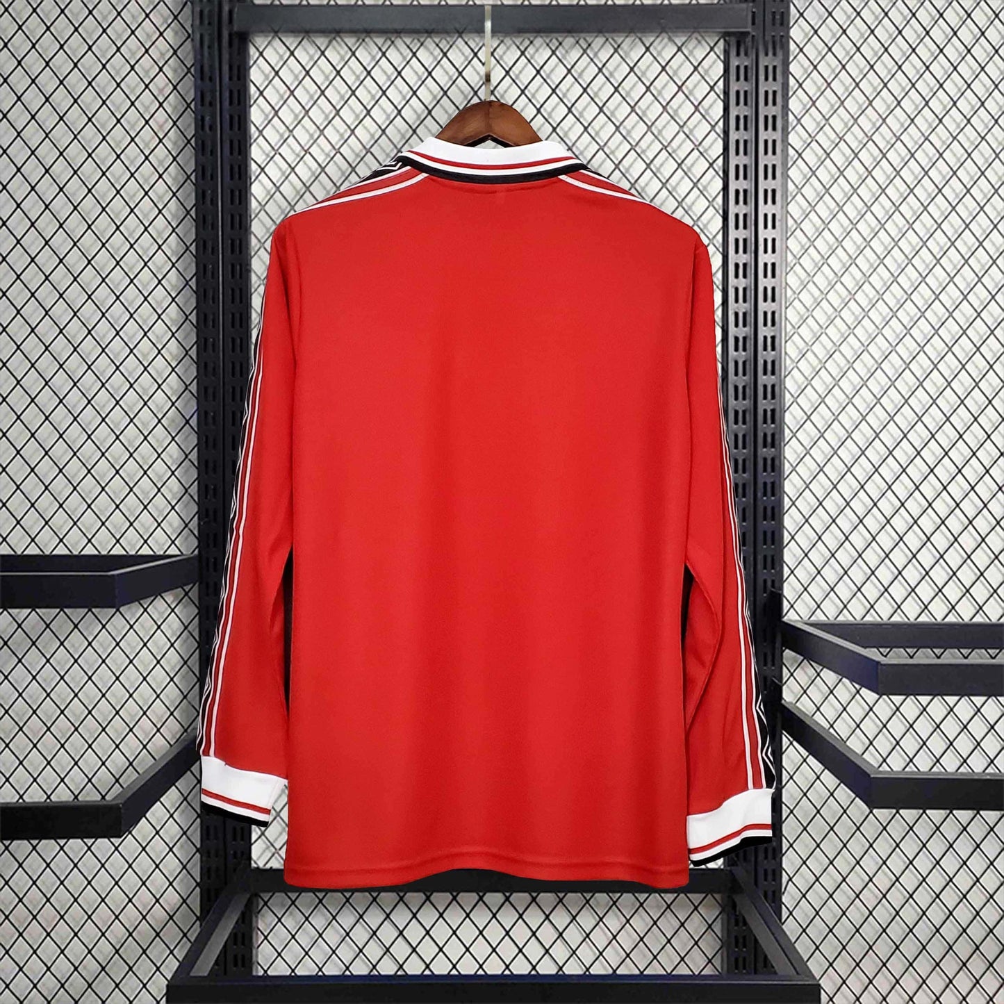 Camisa Manchester United Home 98/99 - Versao Retro Manga Longa - detalhe