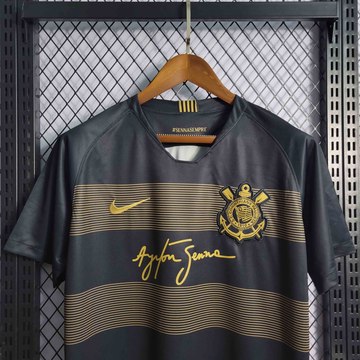 Camisa Corinthians II 18/19 Ayrton Senna - Versao Retro - imagem 4