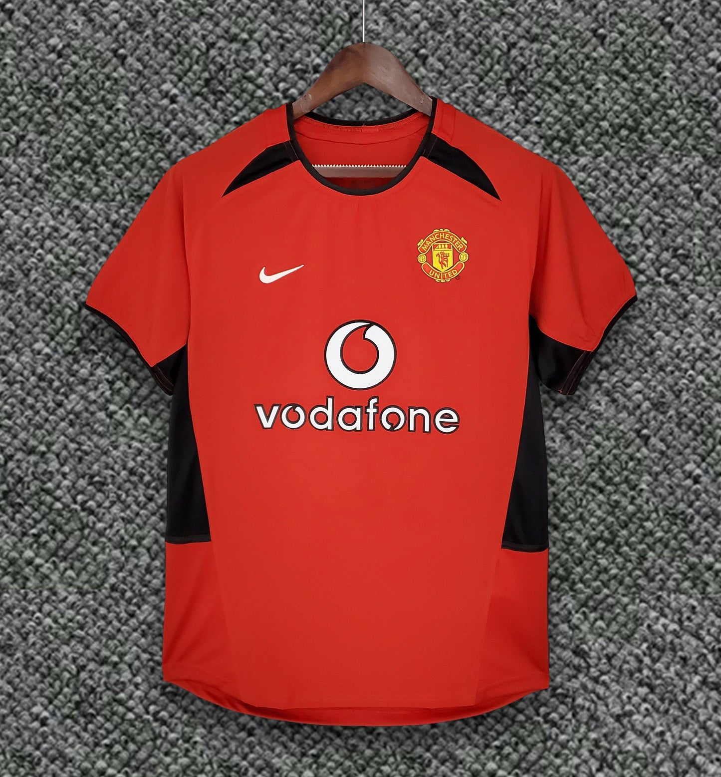 Camisa Manchester United 02/04 - Versao Retro - vista traseira