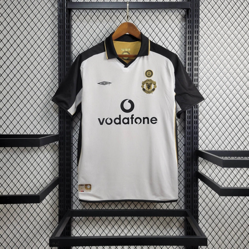 Camisa Manchester United Edicao 100 Anos - DUPLA FACE -  Masculina Versao Retro - vista traseira