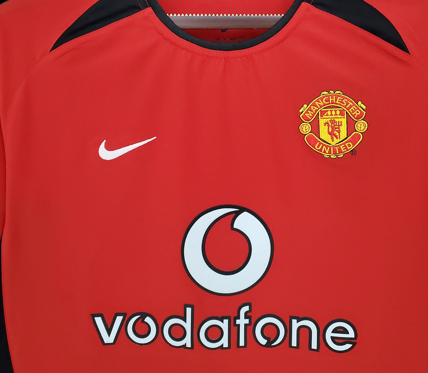 Camisa Manchester United 02/04 - Versao Retro - detalhe