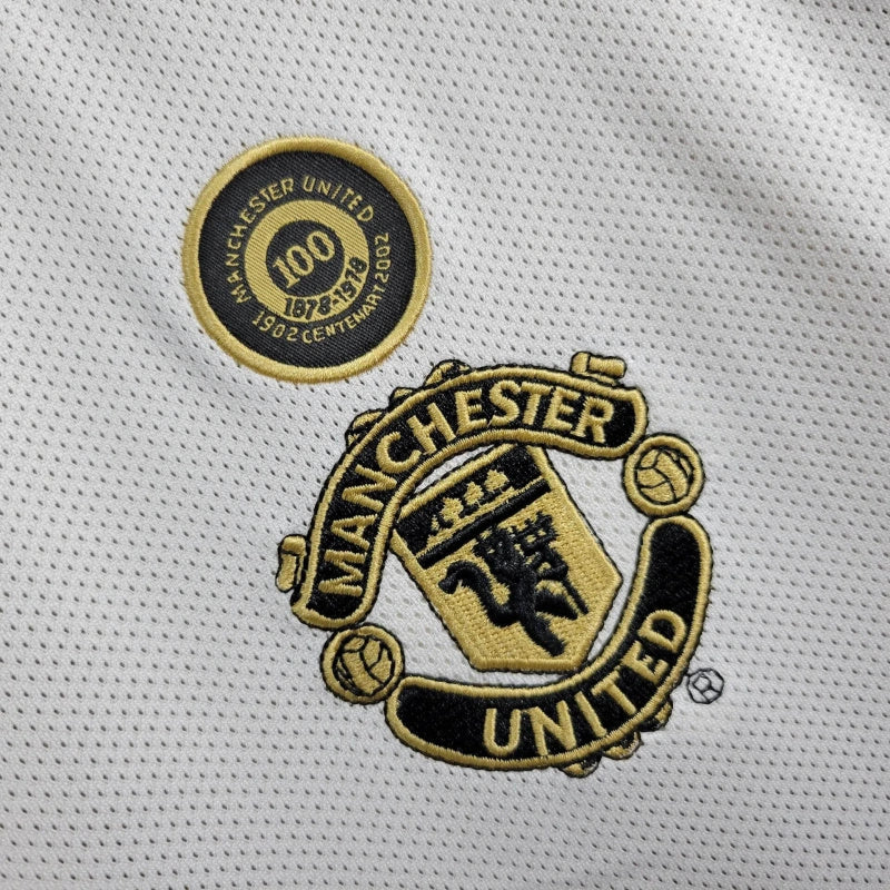 Camisa Manchester United Edicao 100 Anos - DUPLA FACE -  Masculina Versao Retro - imagem 4