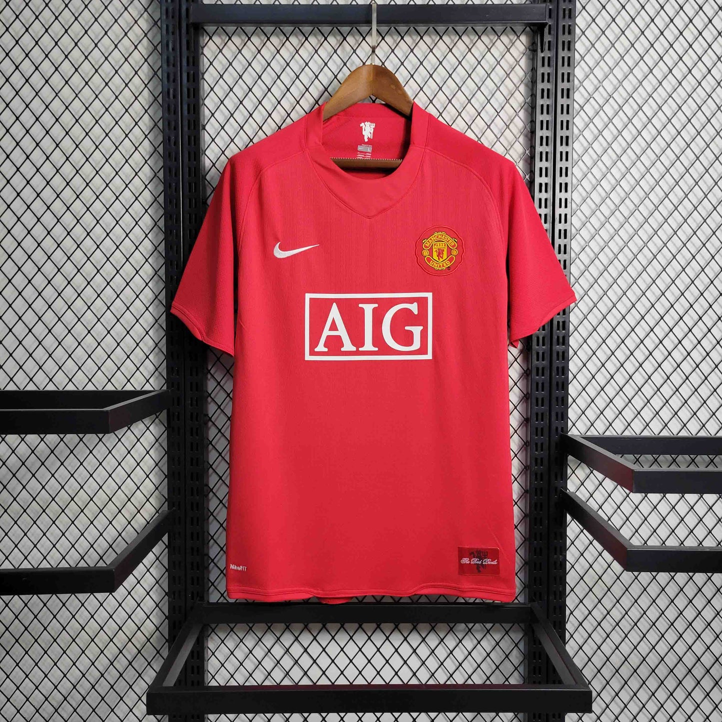 Camisa Manchester United 07/08 - Versao Retro - vista traseira