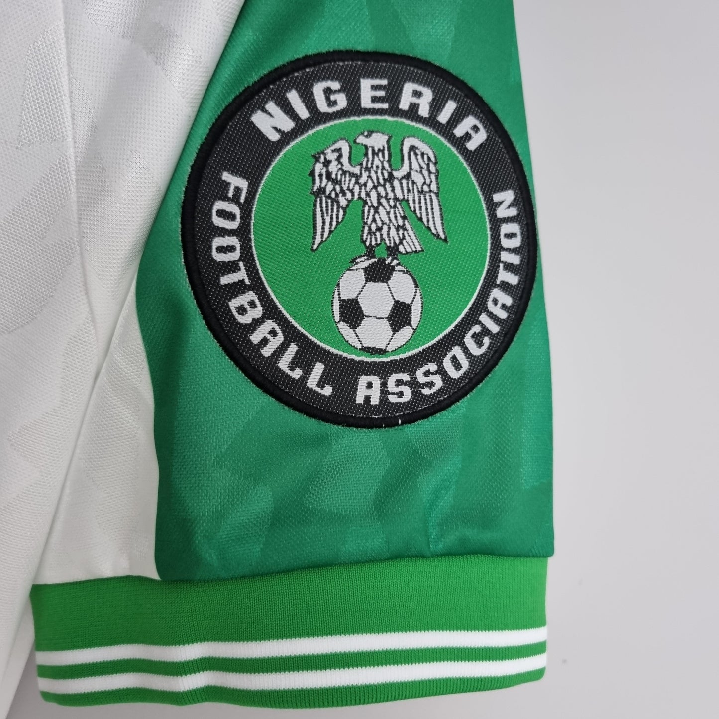 Camisa Nigeria Reserva 1996 - Versao Retro - detalhe