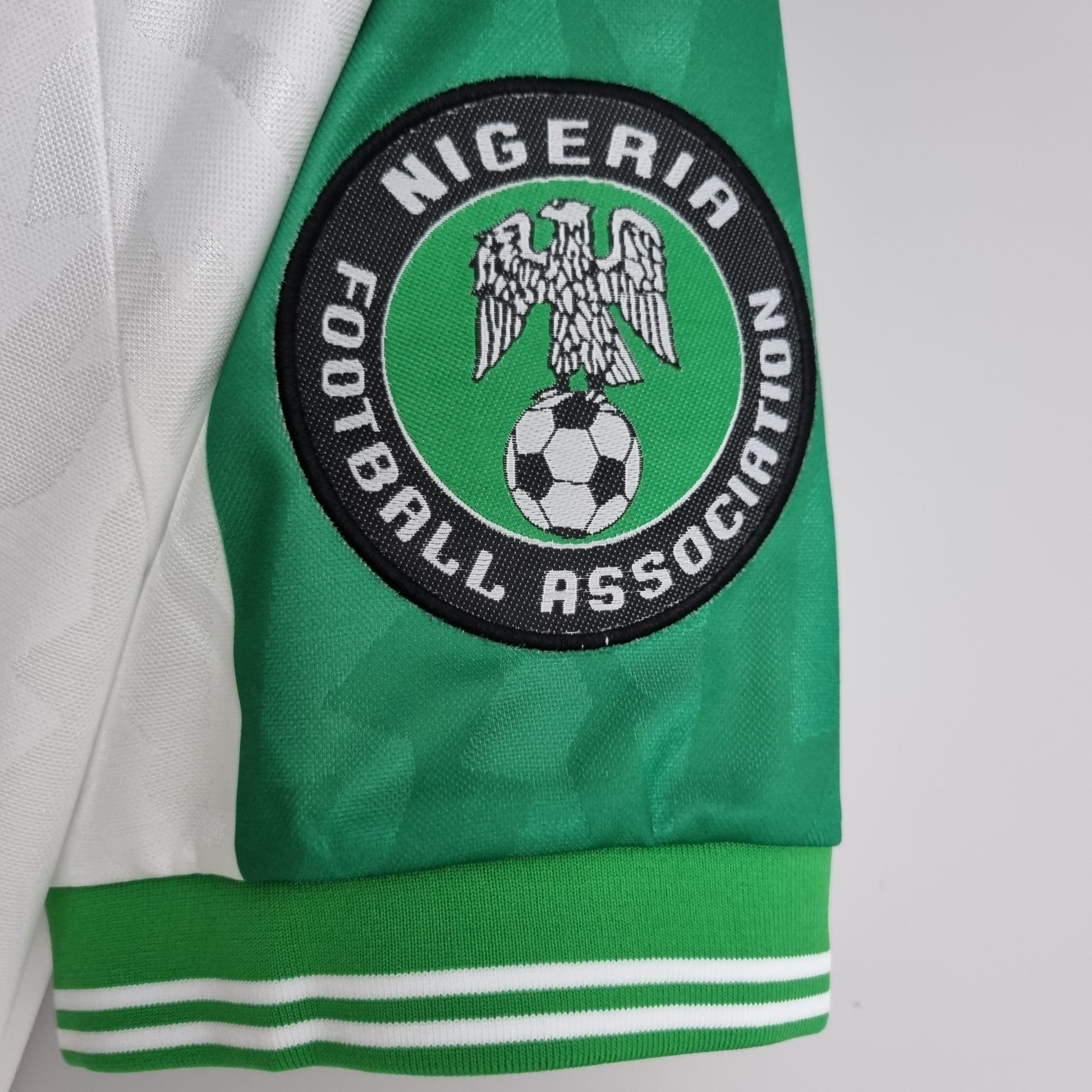 Camisa Nigeria Reserva 1996 - Versao Retro - detalhe