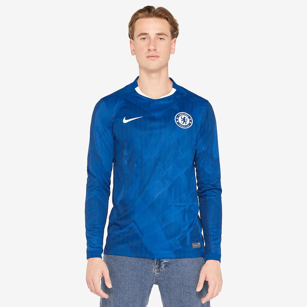 Camisa Nike Chelsea 2025/26 I Manga Longa Torcedor - vista frontal