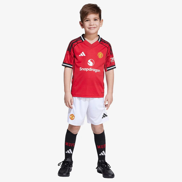 Conjunto Infantil Manchester United Home 2025/26