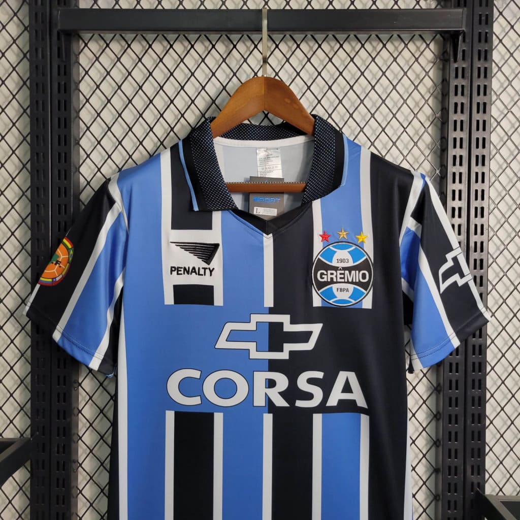 Camisa Gremio 1998 - Versao Retro - detalhe