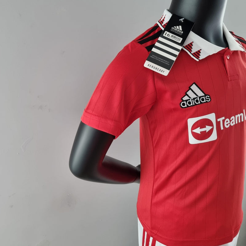 Conjunto Infantil Manchester United 2022/23 - Home