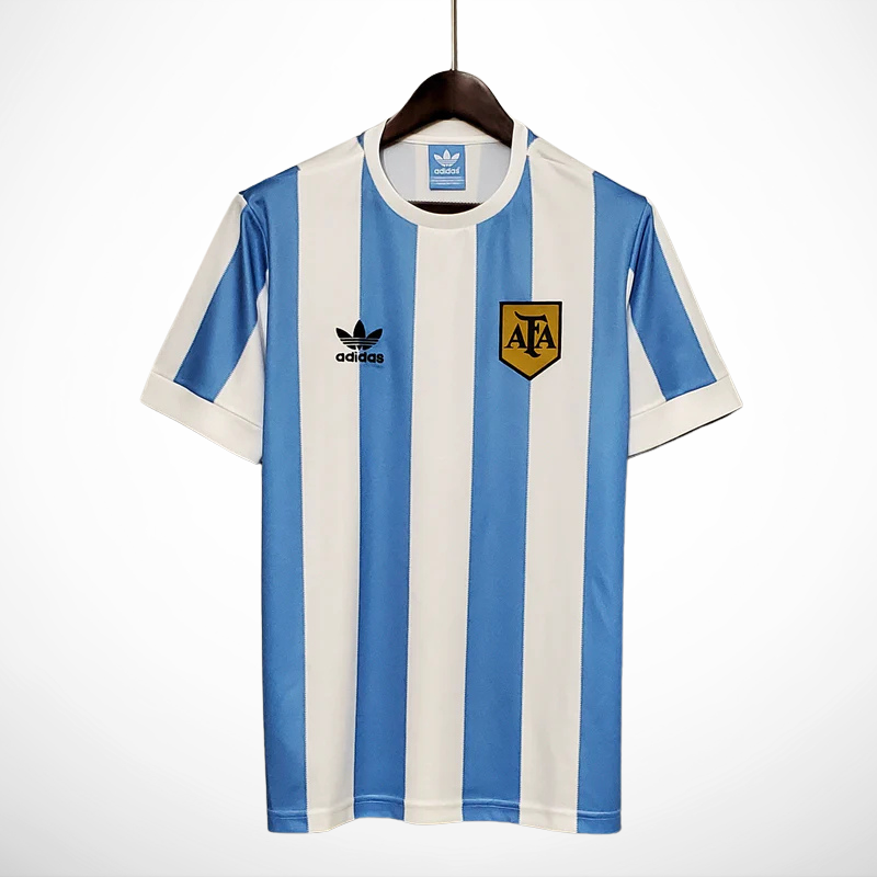 Camisa Argentina Titular 1978 - Versao Retro - vista frontal