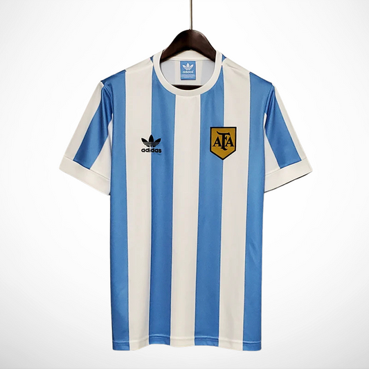 Camisa Argentina Titular 1978 - Versao Retro - vista frontal