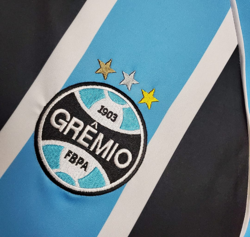 Camisa Grêmio Home 2000/01 - Retrô Masculino - Tricolor