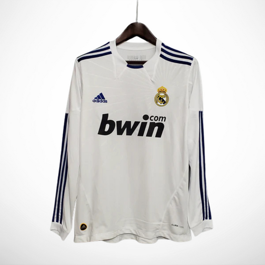 Camisa Real Madrid Titular 10/11 - Versao Retro Manga Longa - vista frontal