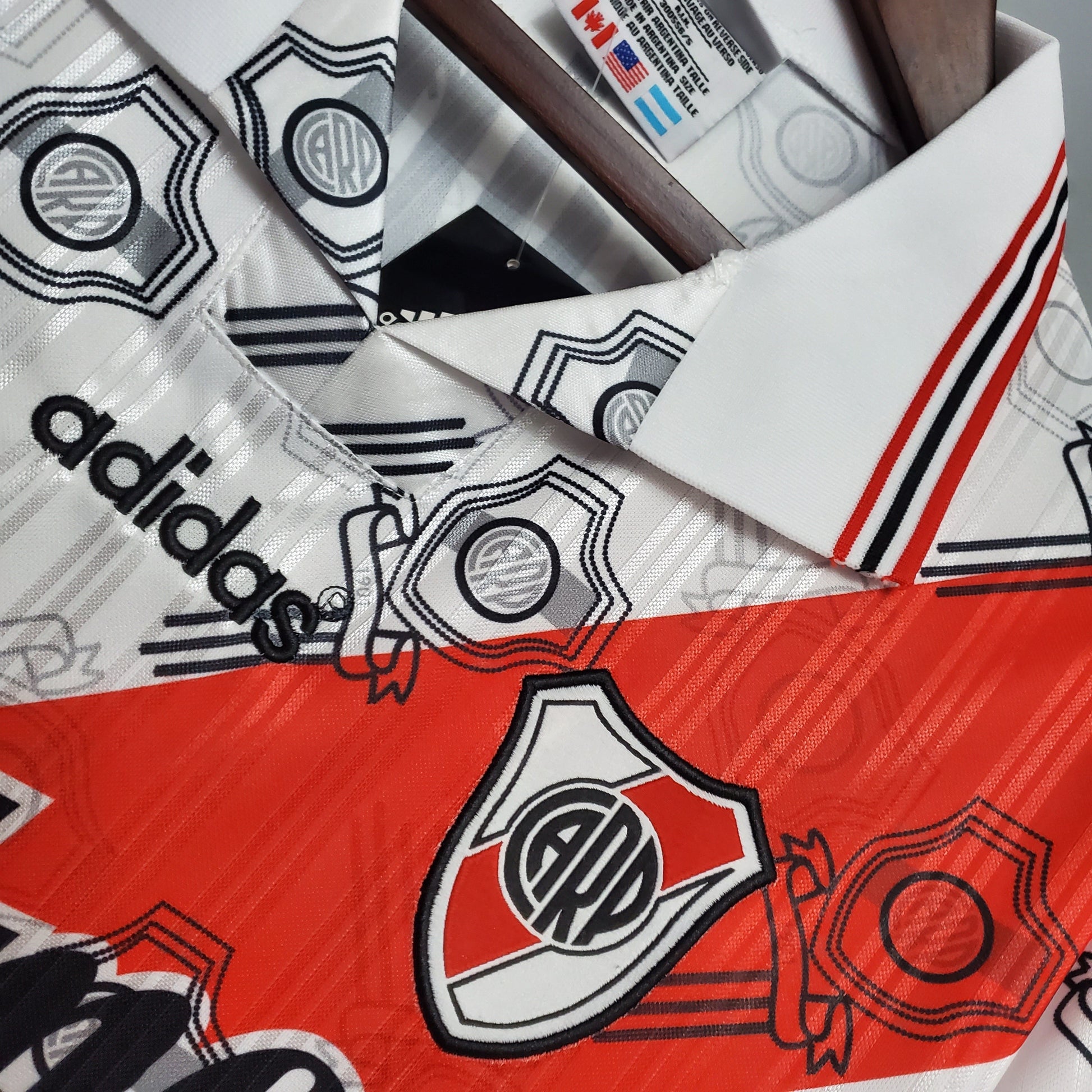 Camisa River Plate Titular 95/96 - Versao Retro - vista traseira