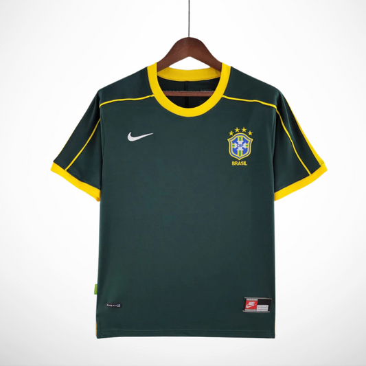 Camisa Selecao Brasil Goleiro - Retro 1998 - vista frontal