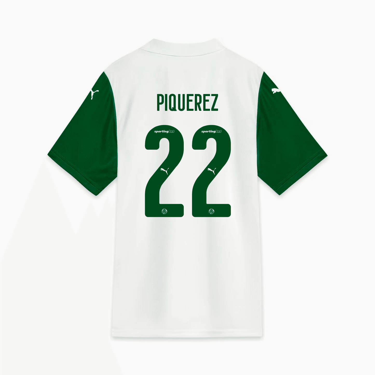 Camisa Puma Palmeiras 2025/26 II - Piquerez N° 22 - vista frontal