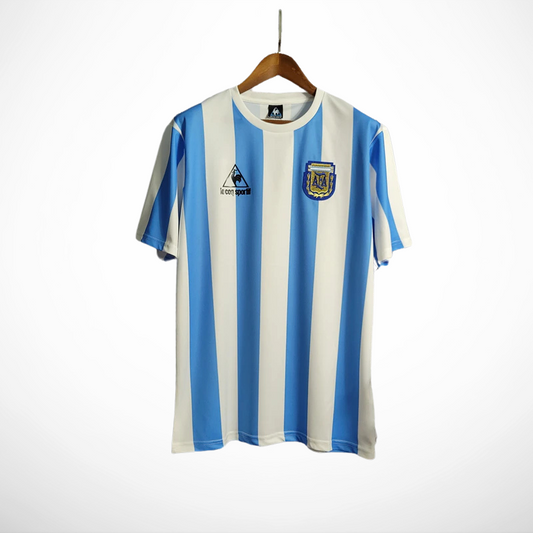 Camisa Argentina Titular 1986 - Versao Retro - vista frontal