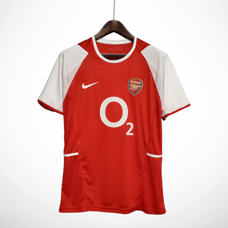 Camisa Arsenal Titular 02/04 - Versao Retro - vista frontal