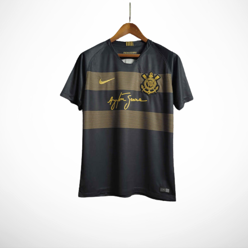 Camisa Corinthians II 18/19 Ayrton Senna - Versao Retro - vista traseira
