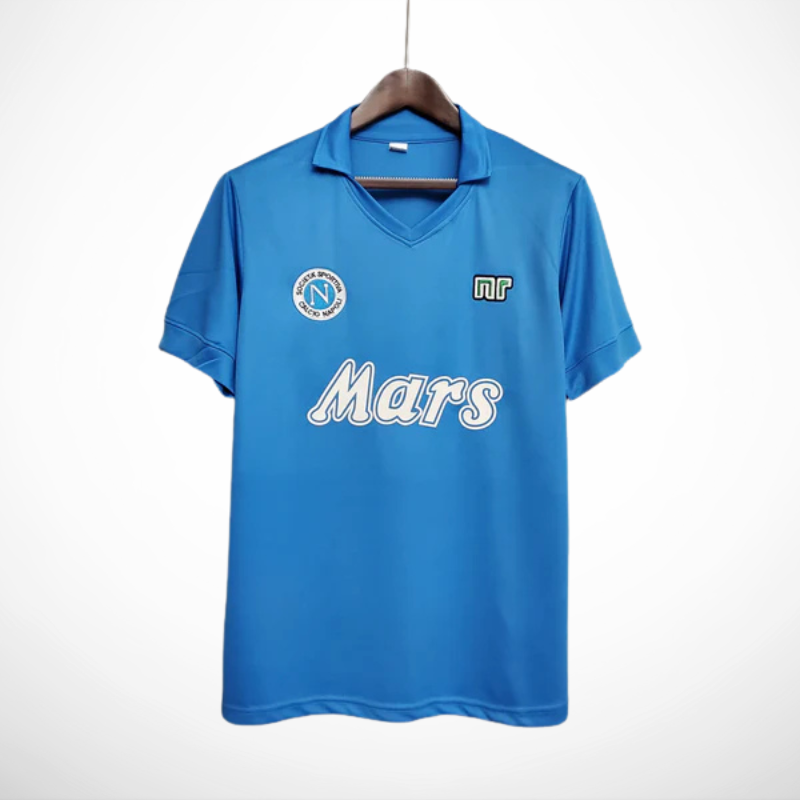 Camisa Napoli Titular 88/89 - Versao Retro - vista frontal