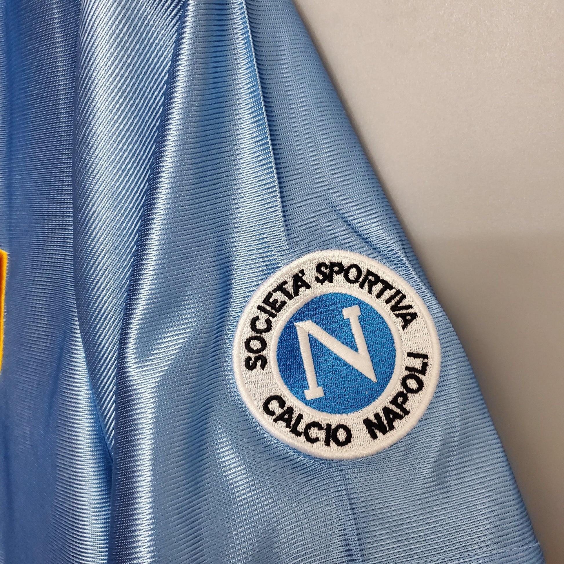 Camisa Napoli Titular 90/91 - Versao Retro - detalhe