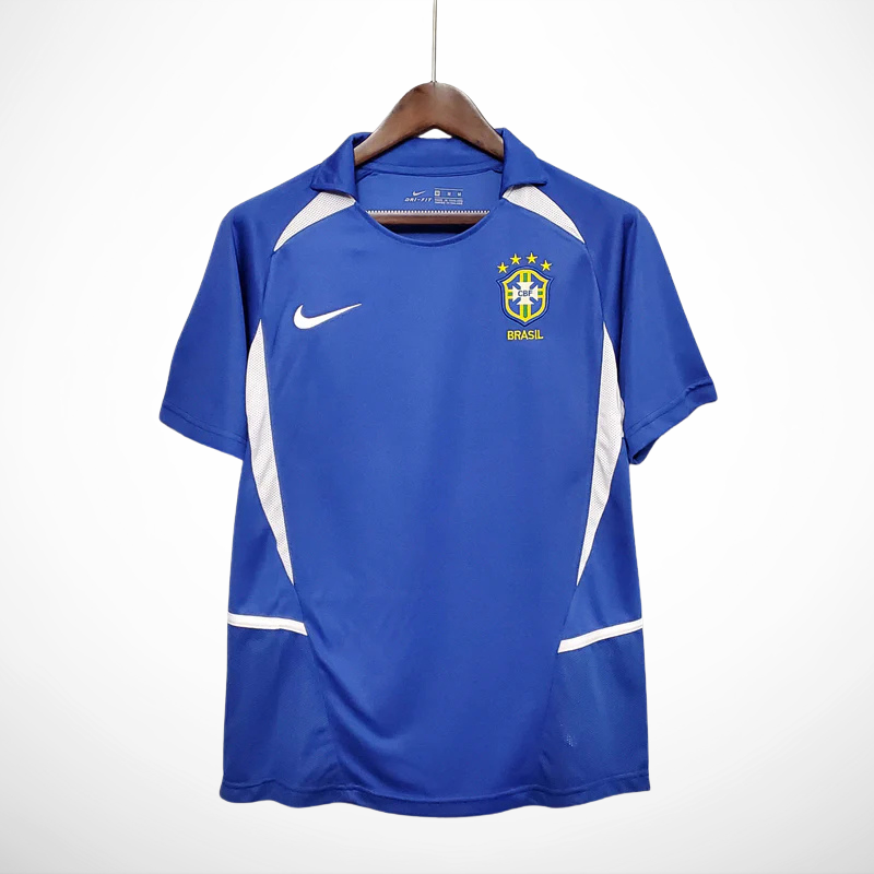 Camisa Selecao Brasil II - Retro 2002 - detalhe