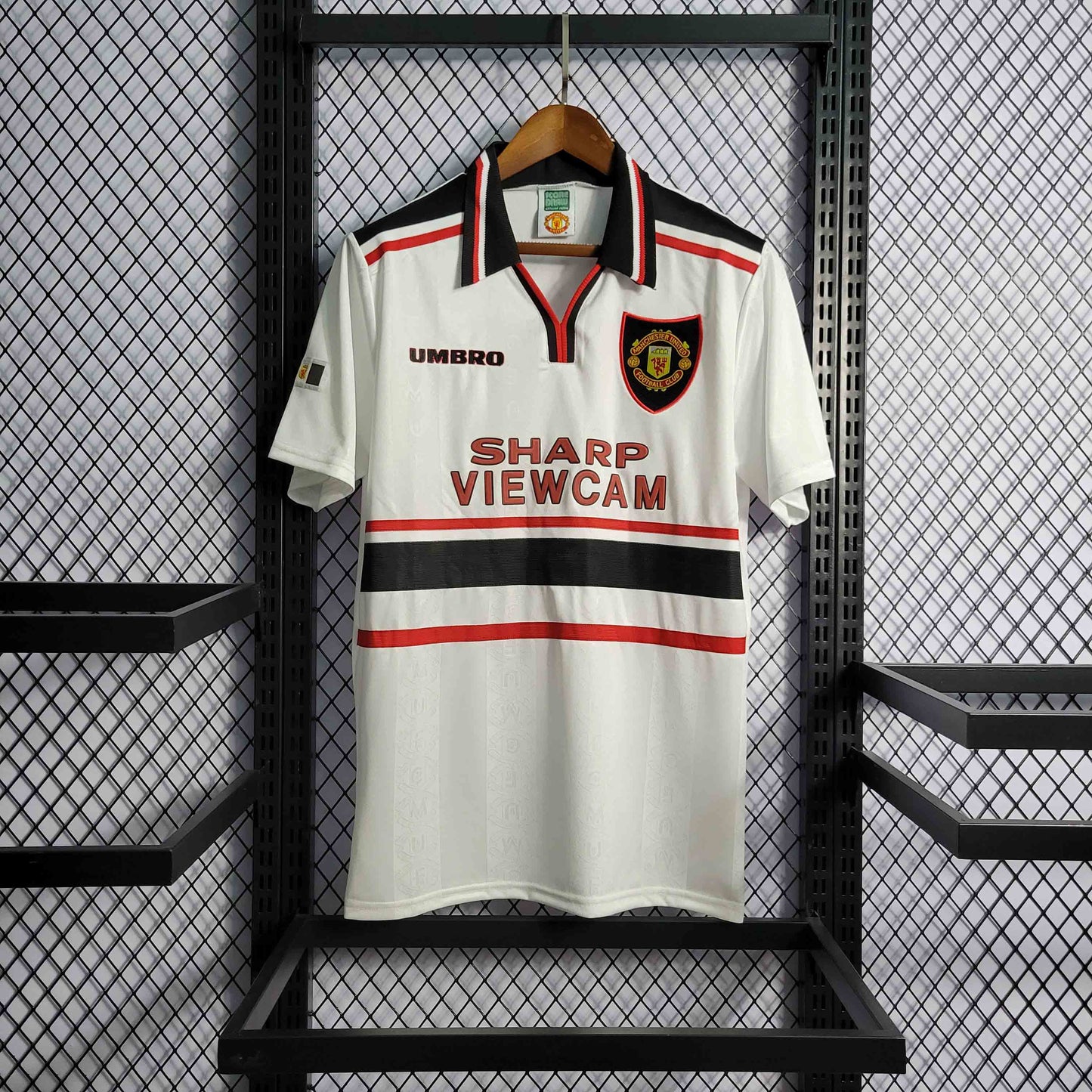 Camisa Manchester United 98 - Versao Retro - vista traseira