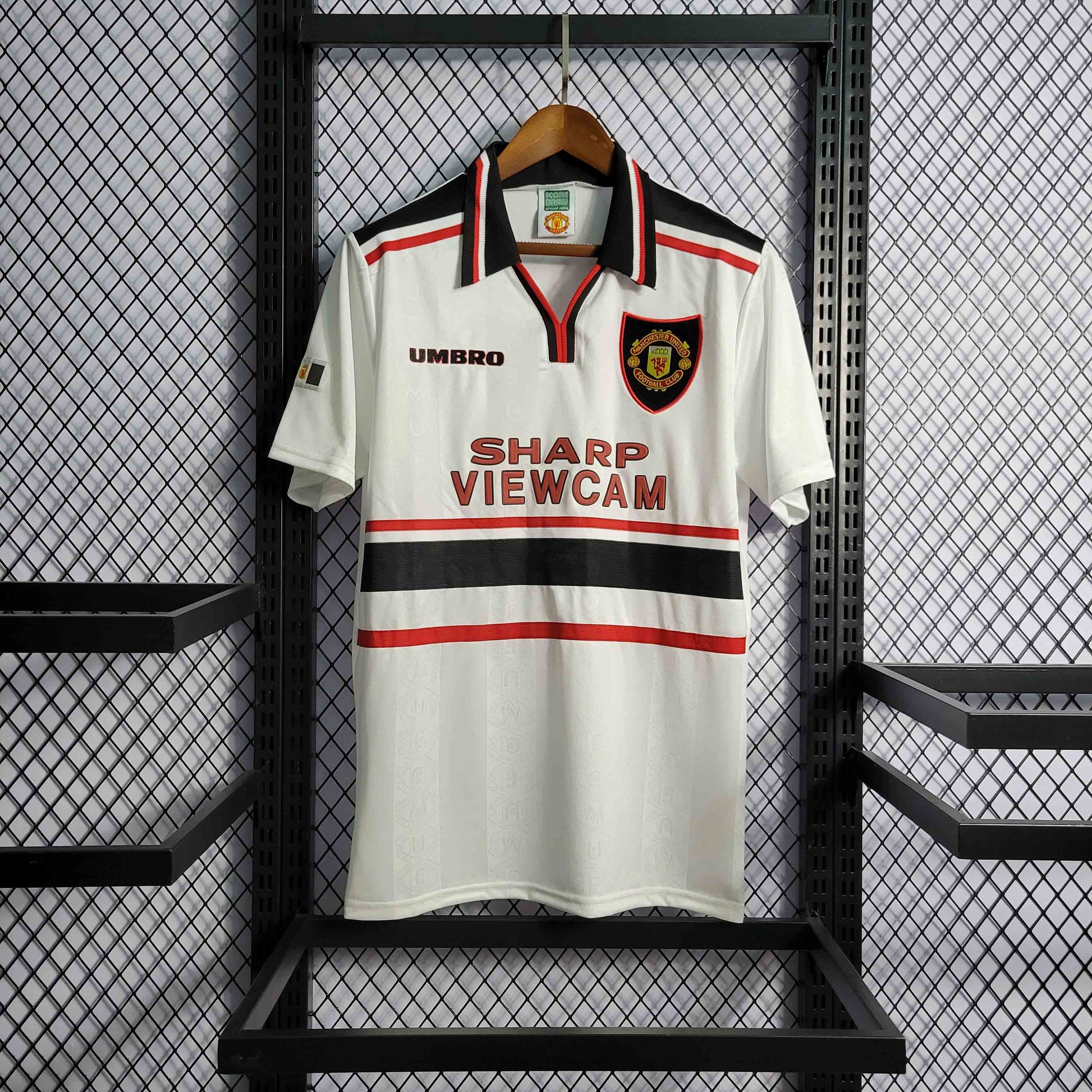 Camisa Manchester United 98 - Versao Retro - vista traseira