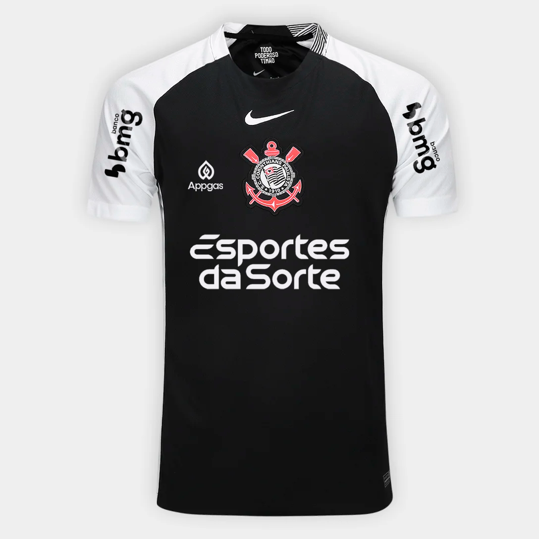 Camisa Nike Corinthians 2025/26 II Torcedor Com Patrocinios - vista frontal