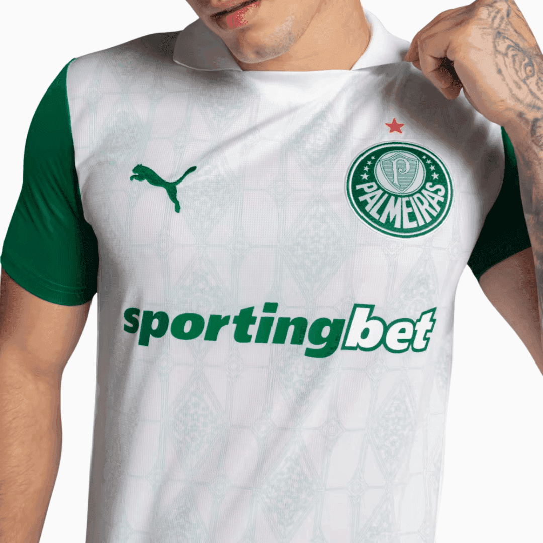 Camisa Puma Palmeiras 2025/26 II - G. GOMEZ N° 15 - detalhe