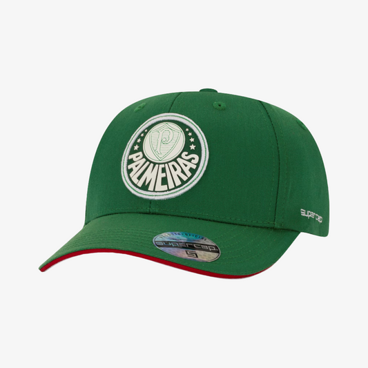 Bone Palmeiras Aba Curva Supercap –  Adulto - vista frontal