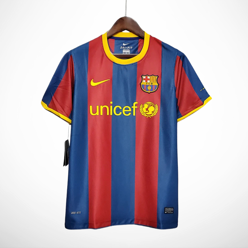 Camisa Barcelona Titular 10/11 - Versao Retro - detalhe
