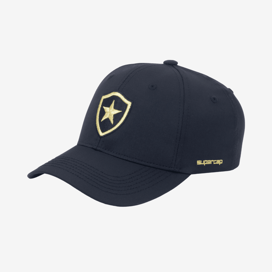 Bone Botafogo Gold Edition - Preto - vista frontal