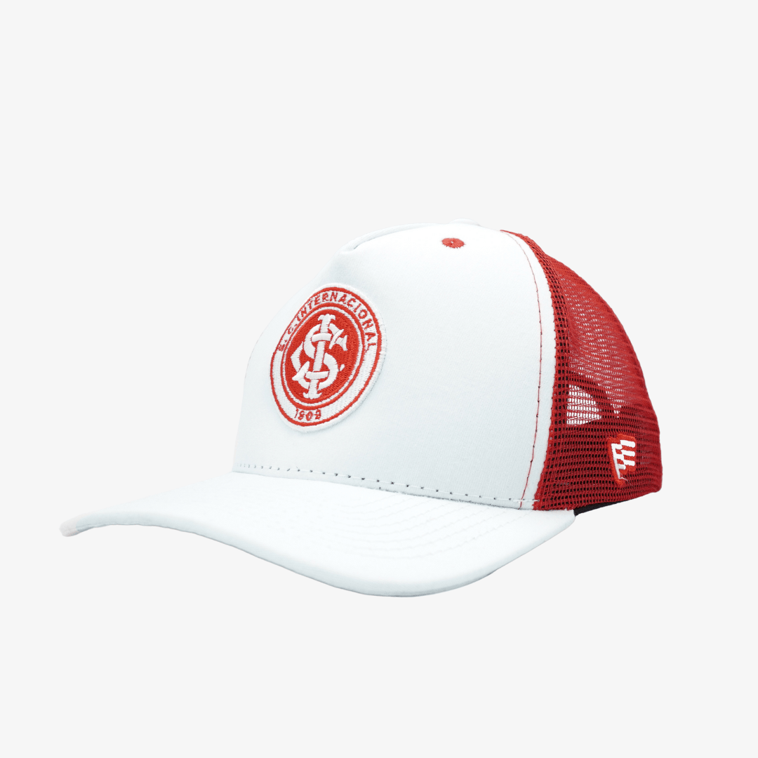Bone Trucker Internacional Tela - Branco - vista frontal