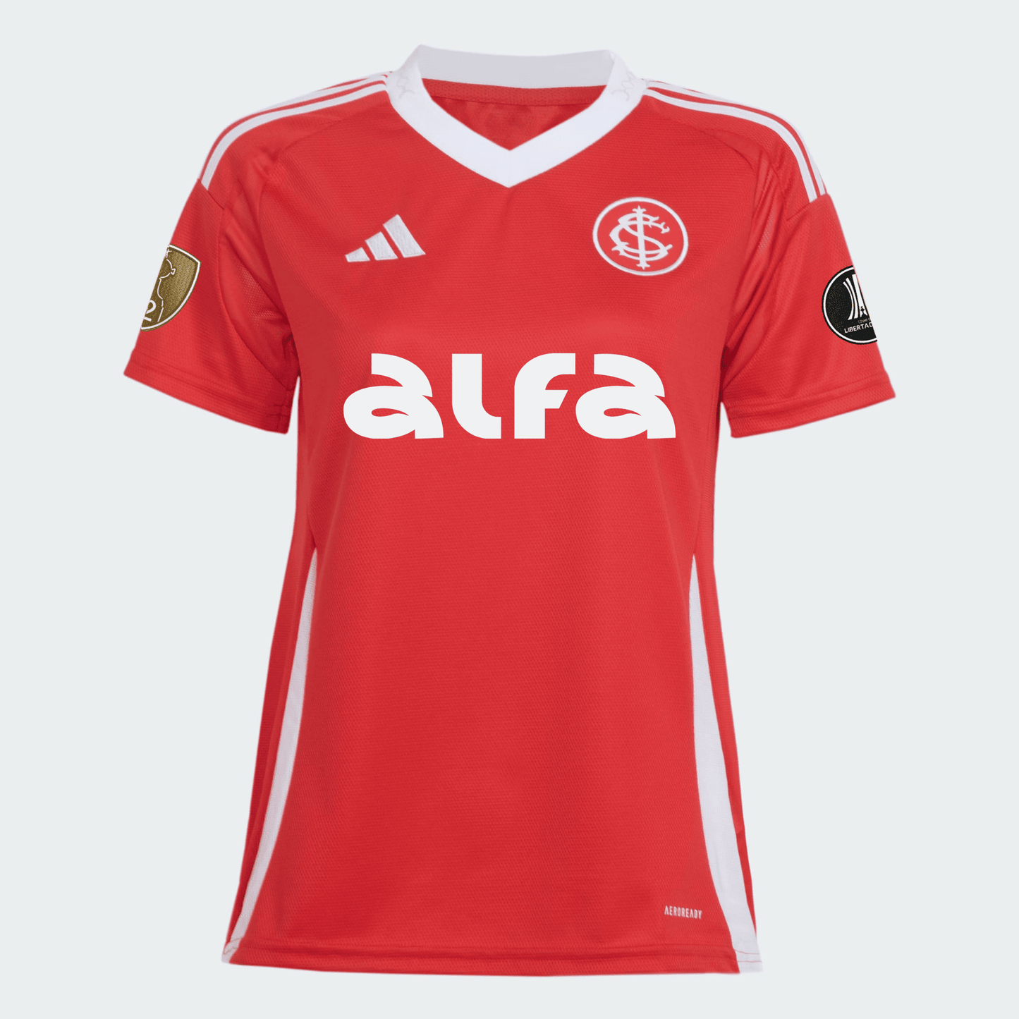 Camisa Feminina Adidas Internacional 2025/26 I Com Patrocinios - detalhe