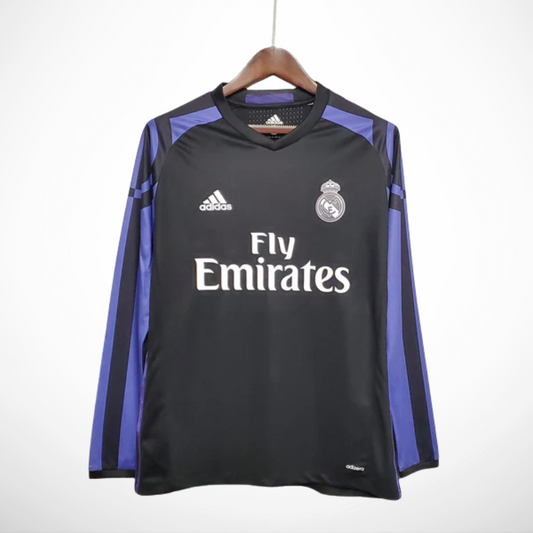 Camisa Real Madrid III 15/16 - Versao Retro Manga Longa - vista frontal