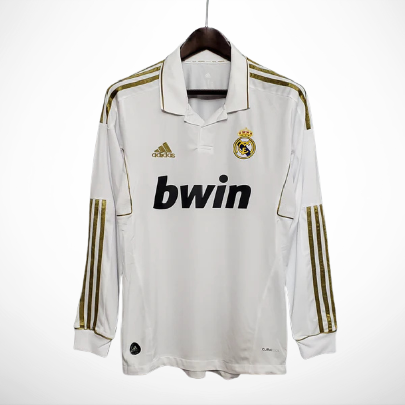 Camisa Real Madrid Titular 11/12 - Versao Retro Manga Longa - vista frontal