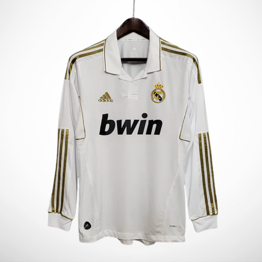 Camisa Real Madrid Titular 11/12 - Versao Retro Manga Longa - vista frontal