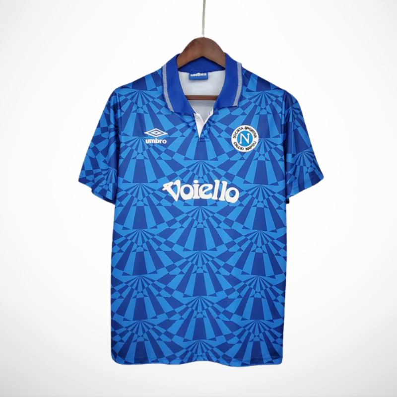 Camisa Napoli Titular 91/93 - Versao Retro - vista frontal