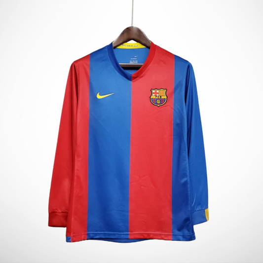 Camisa Barcelona Titular 06/07 - Versão Retrô Manga Longa
