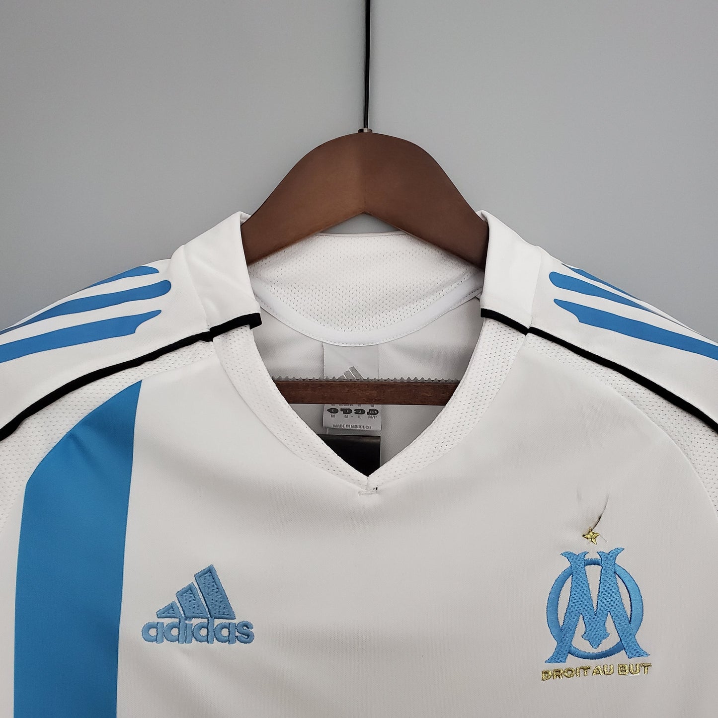 Camisa Olympique de Marseille Titular 05/06 - Versao Retro - detalhe