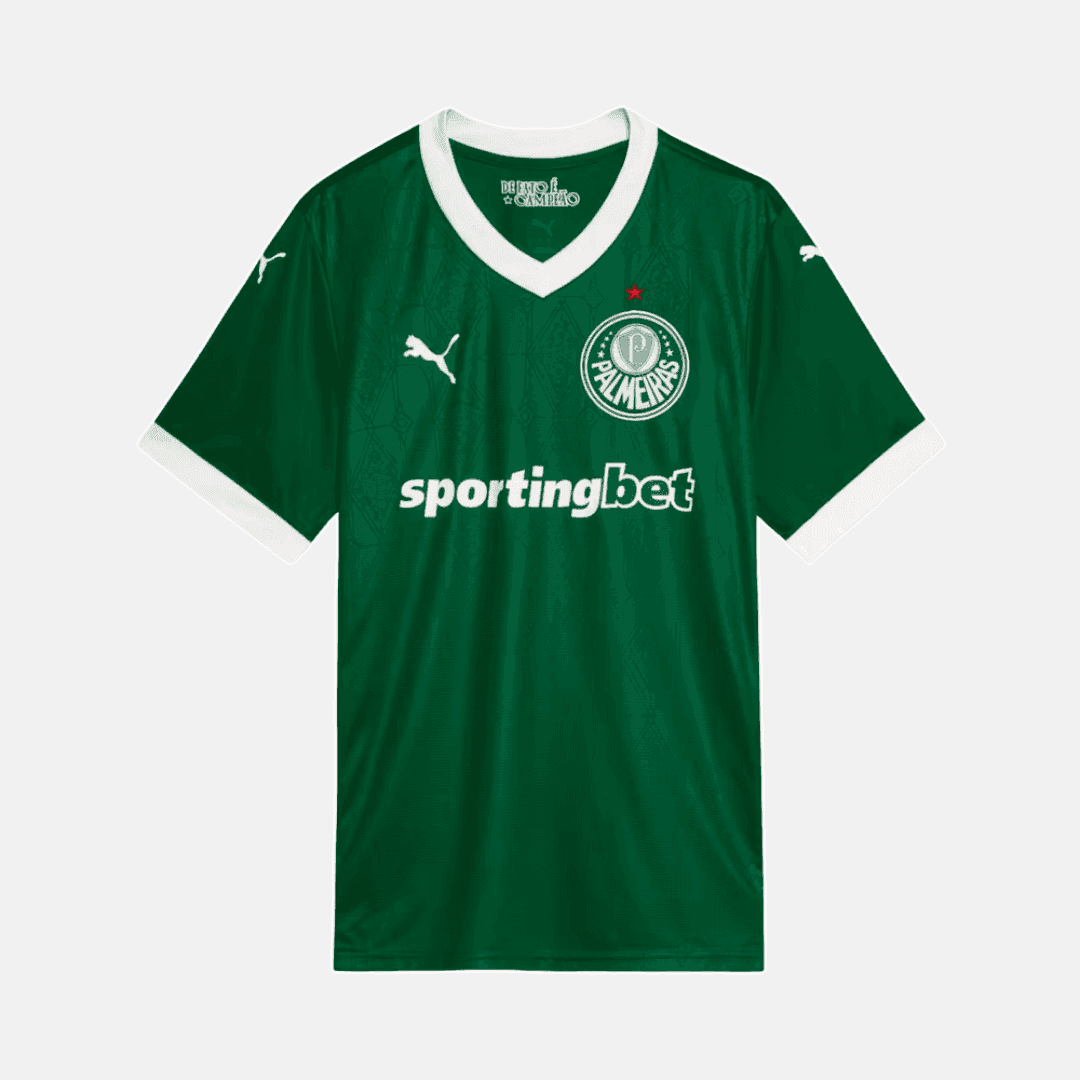 Camisa Puma Palmeiras 2025/26 I - Paulinho N° 10 - vista traseira