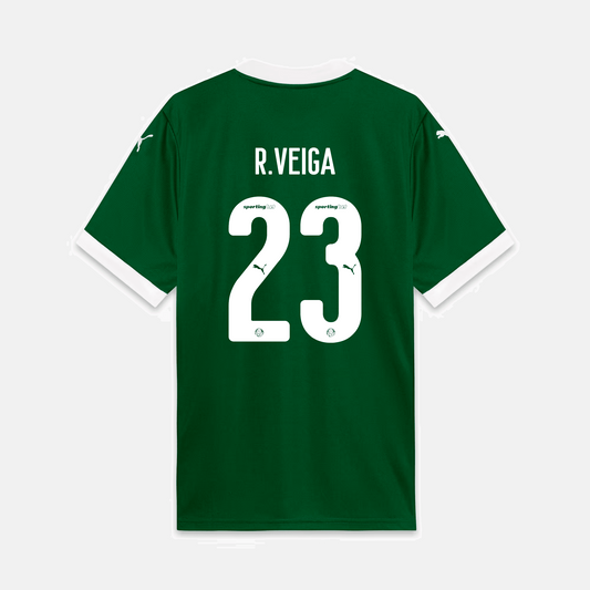 Camisa Puma Palmeiras 2025/26 I - R. Veiga N° 23 - vista frontal