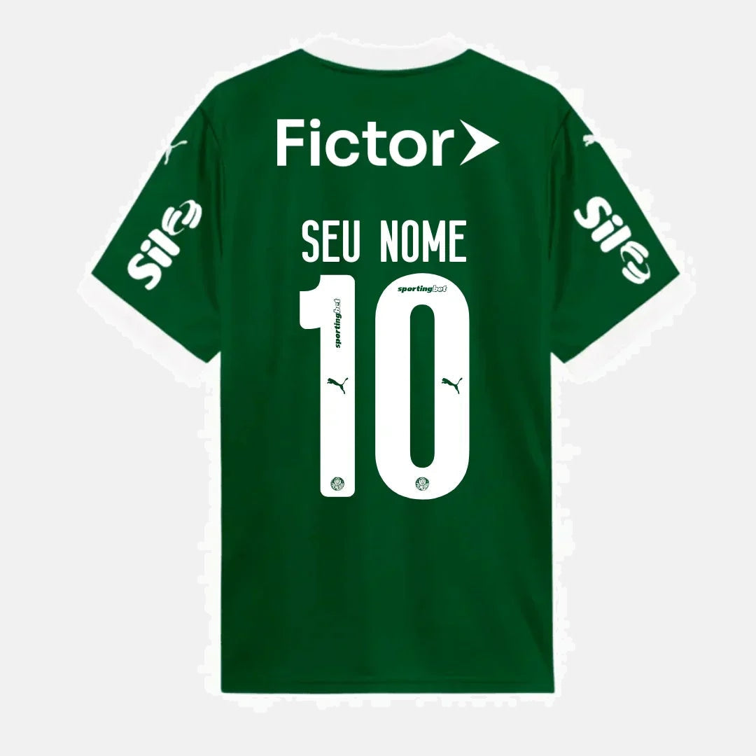 Camisa Puma Palmeiras 2025/26 I Com Patrocinios - vista traseira