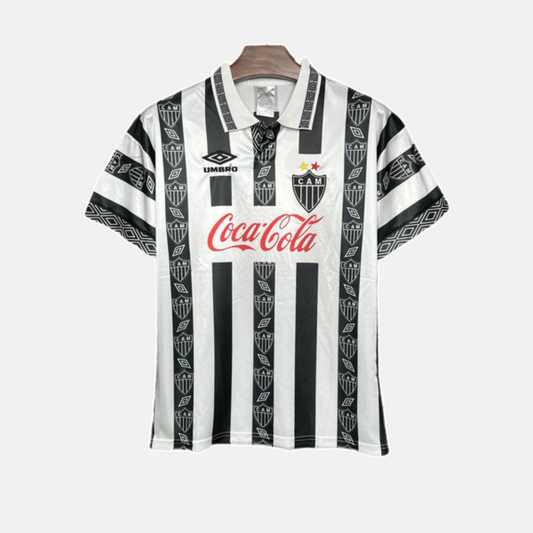 Camisa Atlético Mineiro Titular 1995 - Versão Retrô - Listrada