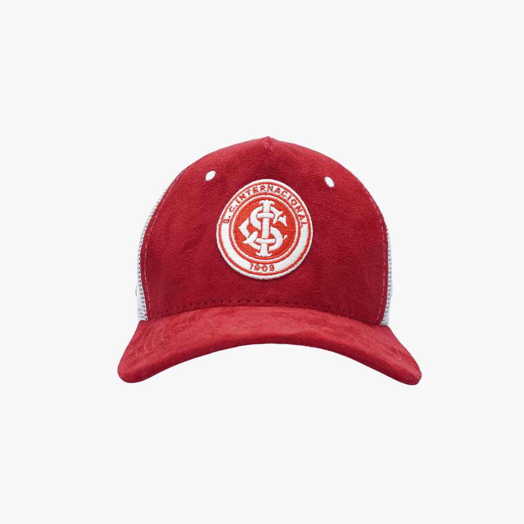 Bone Trucker Internacional Tela - Vermelho - vista traseira
