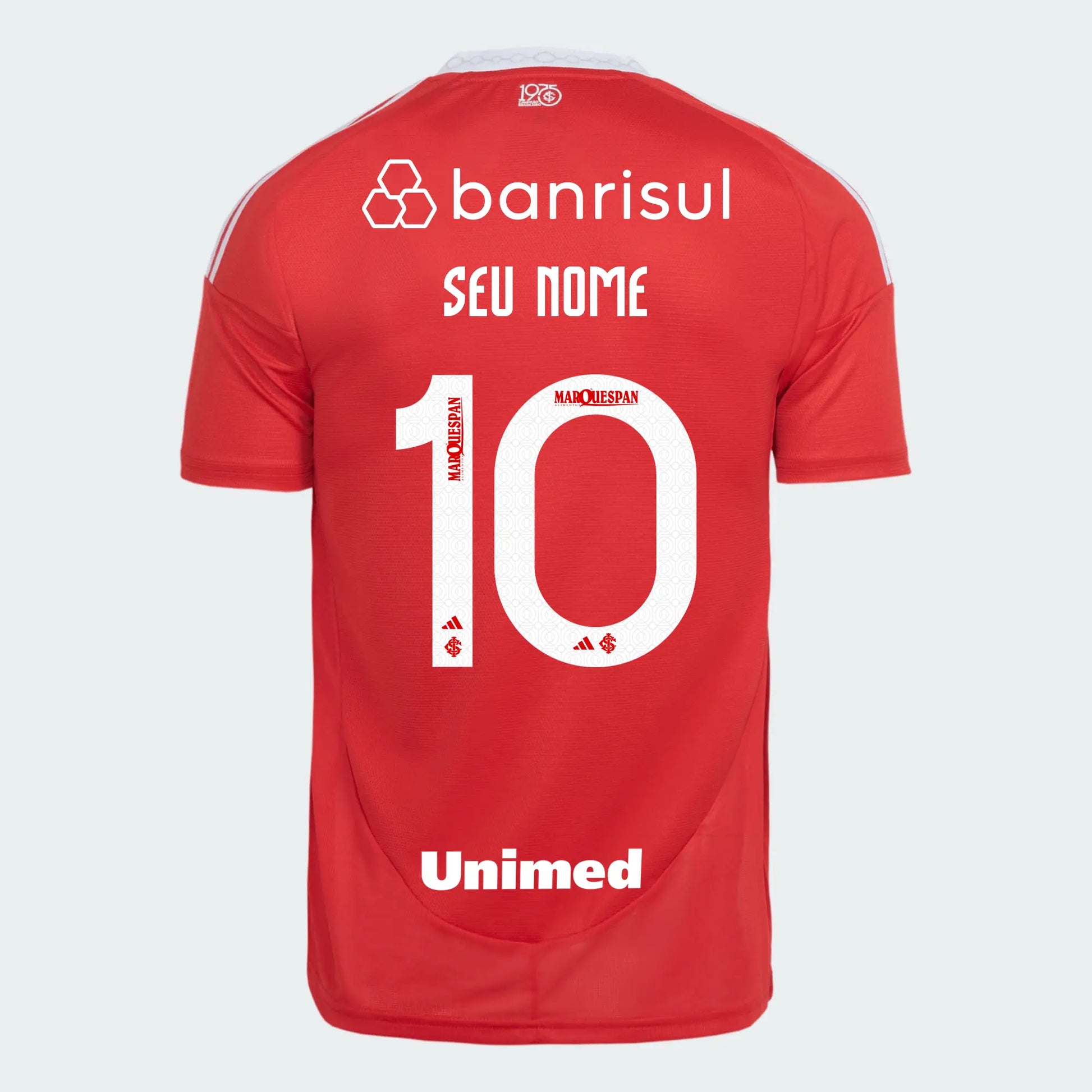 Camisa Adidas Internacional 2025/26 I Com Patrocinios - vista traseira