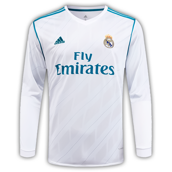 Camisa Real Madrid Retrô 17/18 I Manga Longa - Masculina