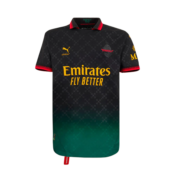 Camisa AC Milan x Off-White 25/26 - Preta