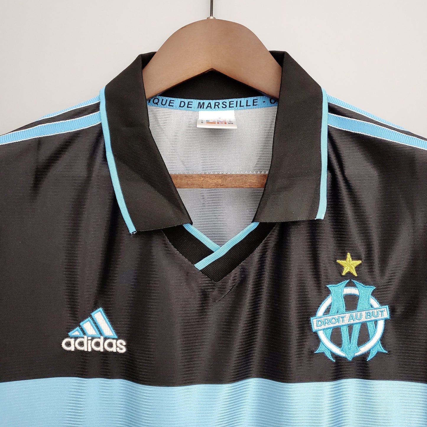 Camisa Olympique de Marseille III 98/99 - Versao Retro - detalhe